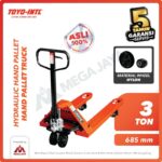 Hydraulic Truck Hand Pallet 3 Ton Toyo(Nylon Wheel) 685Milimeter x 1220Milimeter