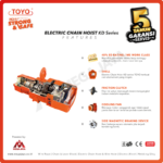 Electric Chain Hoist 3F Toyo KD10-04 10 Ton x 15 Meter (11,2Milimeter) - Image 4