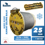 Wire Rope Kiswire Korea 6x36 + IWRC Ungalv 25Milimeter