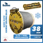 Wire Rope Kiswire Korea 6x36 + IWRC Ungalv 38Milimeter