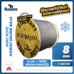 Wire Rope Kiswire Korea 6x36 + IWRC Ungalv 8Milimeter