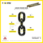 Load Chain Powertec G80 25Milimeter - Gambar 4
