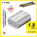 Alum. Ferrule Powertec 1,2Milimeter