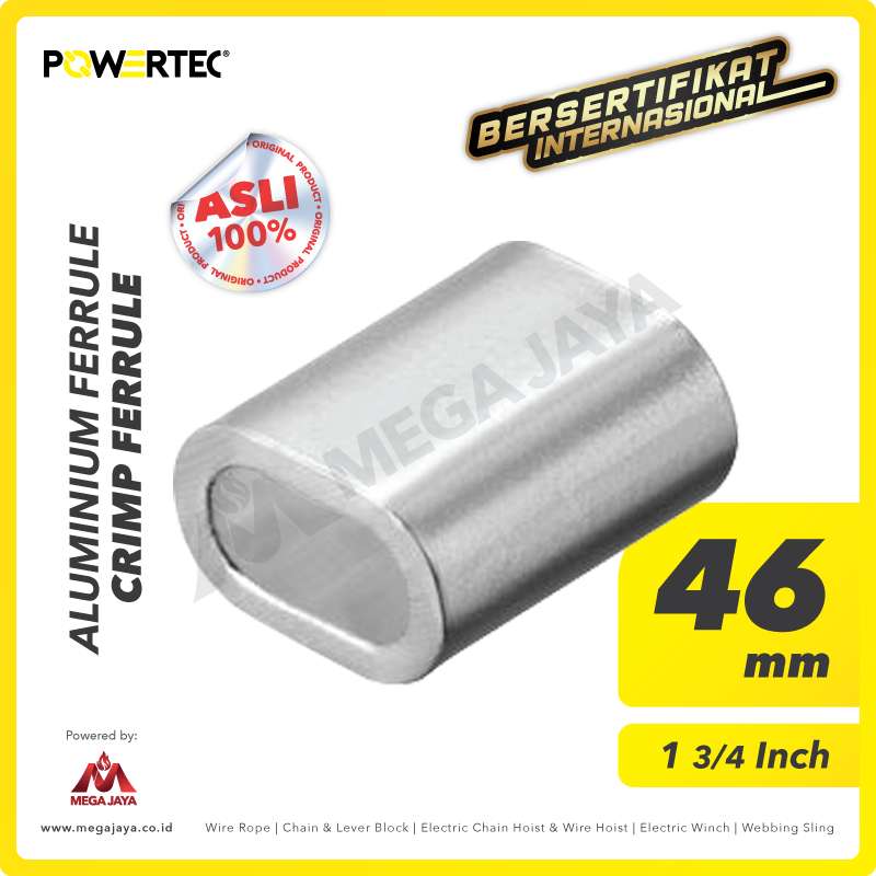 POWERTEC-Aluminium-Ferrule-46mm-I.png Alum. Ferrule Powertec 46Milimeter - Image 1