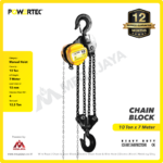 Chain Block Powertec 10 Ton x 7 Meter (10Milimeter) - Image 2