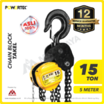 Chain Block Powertec 15 Ton x 5 Meter (10Milimeter)