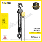 Chain Block Powertec 15 Ton x 5 Meter (10Milimeter) - Image 3