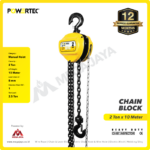 Chain Block Powertec 2 Ton x 10 Meter (8Milimeter) - Image 2