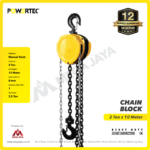 Chain Block Powertec 2 Ton x 10 Meter (8Milimeter) - Image 3