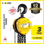 Chain Block Powertec 3 Ton x 10 Meter (8Milimeter)