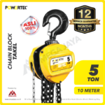 Chain Block Powertec 5 Ton x 10 Meter (10Milimeter)