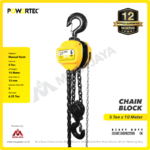 Chain Block Powertec 5 Ton x 10 Meter (10Milimeter) - Image 2