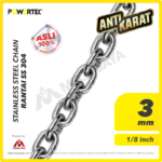 SS 304 Chain Powertec 3Milimeter @100 Kg