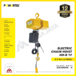 Electric Chain Hoist 1F Merek Powertec HH-B 0,5 Ton x 6 Meter (7,1Milimeter) - Gambar 2