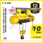 Electric Wire Rope Hoist 3F Powertec CD1 + Trolley 10 Ton x 12 Meter