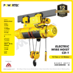 Electric Wire Rope Hoist 3F Powertec CD1 + Trolley 10 Ton x 12 Meter - Gambar 3