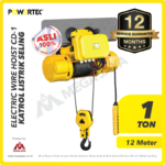 Electric Wire Rope Hoist 3F Powertec CD1 + Trolley 1 Ton x 12 Meter