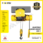 Electric Wire Rope Hoist 3F Powertec CD1 + Trolley 1 Ton x 12 Meter - Image 2