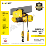 Electric Wire Rope Hoist 3F Powertec CD1 + Trolley 1 Ton x 12 Meter - Image 3