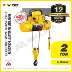 Electric Wire Rope Hoist 3F Powertec CD1 + Trolley 2 Ton x 6 Meter