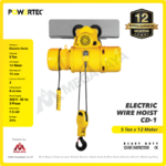 Electric Wire Rope Hoist 3F Powertec CD1 + Trolley 5 Ton x 12 Meter - Image 2