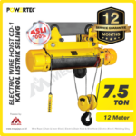 Electric Wire Rope Hoist 3F Powertec CD1 + Trolley 7,5 Ton x 12 Meter