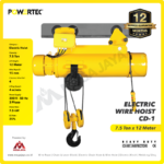 Electric Wire Rope Hoist 3F Powertec CD1 + Trolley 7,5 Ton x 12 Meter - Gambar 2