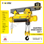 Electric Wire Rope Hoist 3F Powertec CD1 + Trolley 7,5 Ton x 12 Meter - Gambar 3