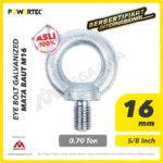 Eye Bolt Powertec Galv M16 - 0,7 Ton
