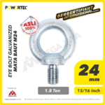 Eye Bolt Powertec Galv M24 - 1,8 Ton