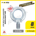 Eye Bolt Powertec Galv M8 - 0,14 Ton