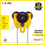 Geared Trolley Powertec GCT-SN 5 Ton x 5 Meter (New) - Image 2