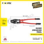 Hand Swager Powertec Tang Press 24" 3Milimeter-6Milimeter - Image 3