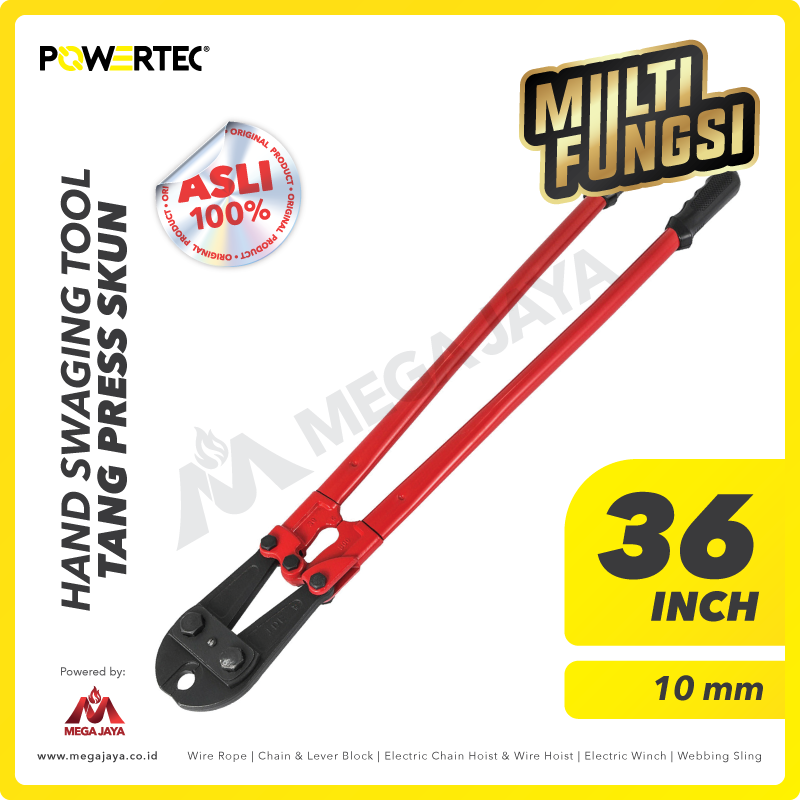 POWERTEC-Hand-Swaging-Tool-36Inch-I.png Hand Swager Powertec Tang Press 36" 10Milimeter - Gambar 1