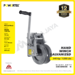 Hand Winch Powertec 1200 Lbs / 540 Kg (Body Only) - Image 2