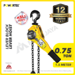 Lever Block Powertec 0,75 Ton x 1,5 Meter (6Milimeter)