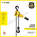 Lever Block Powertec 0,75 Ton x 1,5 Meter (6Milimeter) - Image 2