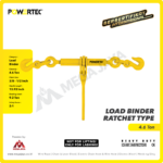 Load Binder Powertec Ratchet Type (Ton) L-140 : 3/8"-1/2" - Image 3