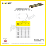 Master Link Powertec A-342 Oval 38,5 Ton - 1 3/4" - Image 3