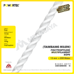 PP Multi (Nylon) Rope Powertec 12Milimeter - Cir 1 1/2" @14Kg - Image 2