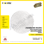 PP Multi (Nylon) Rope Powertec 8Milimeter - Cir 1" @6Kg - Gambar 3