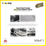 PP Multi (Nylon) Rope Powertec 12Milimeter - Cir 1 1/2" @14Kg - Image 4