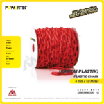 Plastic Chain Merah Powertec 4Milimeter 50 Meter - Gambar 2