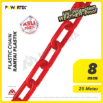 Plastic Chain Merah Powertec 8Milimeter 25 Meter