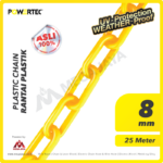 Plastic Chain Kuning Powertec 8Milimeter 25 Meter