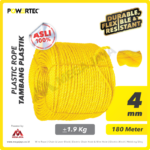 Plastic Rope Kuning Powertec 4Milimeter @1,9Kg