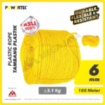 Plastic Rope Kuning Powertec 6Milimeter @3,1Kg