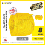 Plastic Rope Kuning Powertec 8Milimeter @7,2Kg
