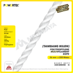 PP Multi (Nylon) Rope Powertec 56Milimeter - Cir 7" @330Kg - Image 2