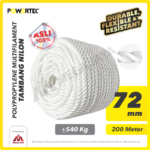 PP Multi (Nylon) Rope Powertec 72Milimeter - Cir 9" @540Kg